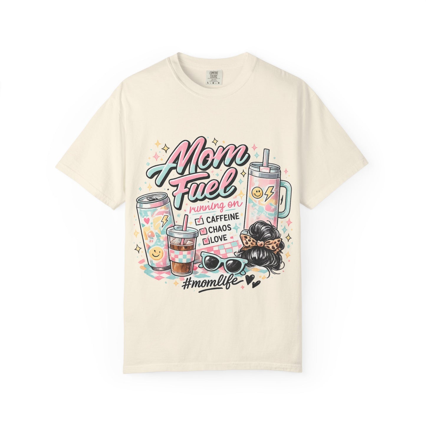Mom Fuel T-Shirt — "Mom Mode On" Cute Caffeine & #momlife Graphic Tee