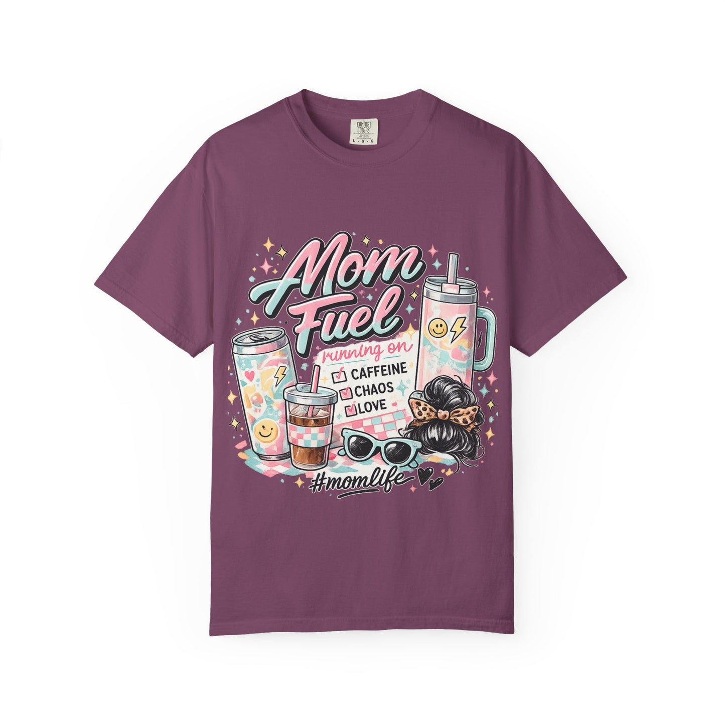 Mom Fuel T-Shirt — "Mom Mode On" Cute Caffeine & #momlife Graphic Tee