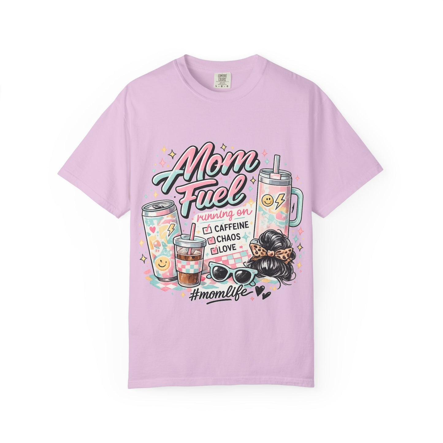 Mom Fuel T-Shirt — "Mom Mode On" Cute Caffeine & #momlife Graphic Tee