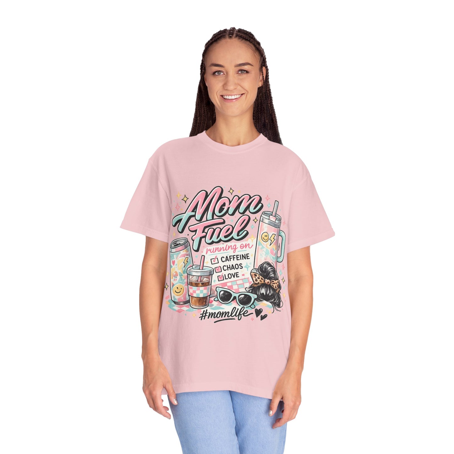 Mom Fuel T-Shirt — "Mom Mode On" Cute Caffeine & #momlife Graphic Tee